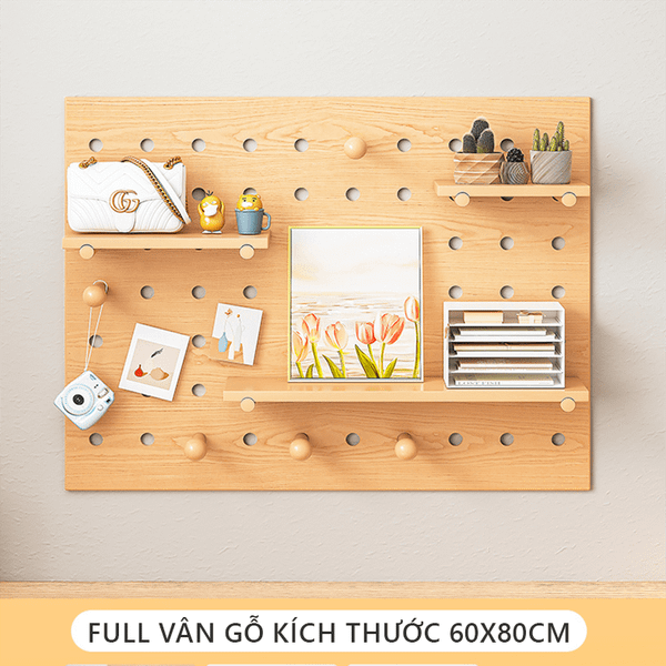 Bảng Treo Tường Trang Trí PEGBOARD gỗ - GP295