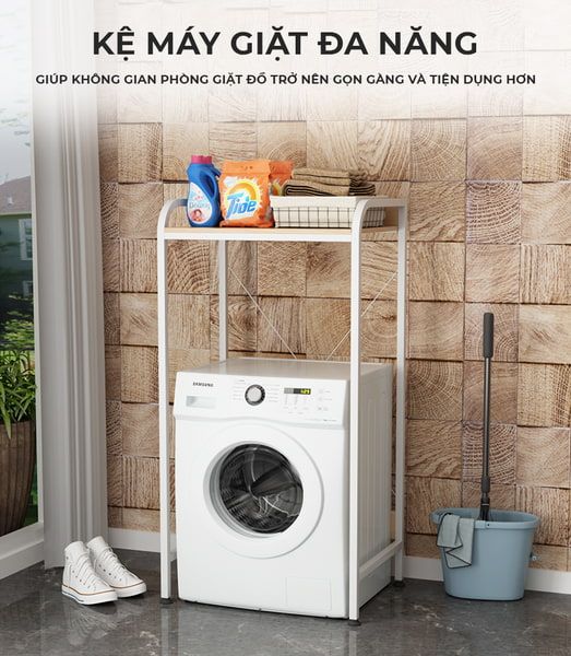 Kệ Máy Giặt Chân Sắt Một Tầng Chống Gỉ - Nội Thất IGA - GM115