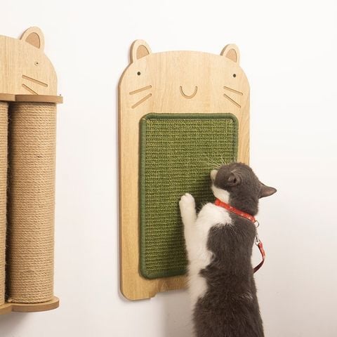 [Giảm giá 60%] Thảm Cào Móng Treo Tường Hình Mèo Bảo Vệ Nội Thất - GU2