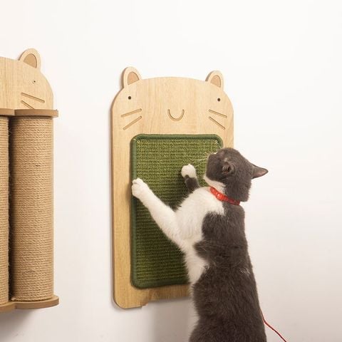 [Giảm giá 60%] Thảm Cào Móng Treo Tường Hình Mèo Bảo Vệ Nội Thất - GU2