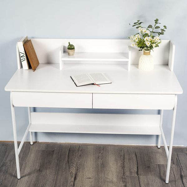 Bàn Làm Việc Có Ngăn Kéo Tích Hợp Kệ Sách Đa Năng Gỗ MDF GAPI - GM162