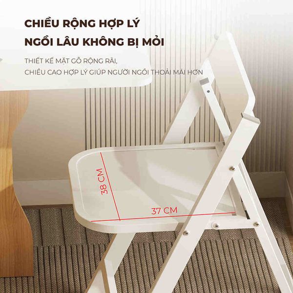 Ghế Gấp Gọn Đa Năng Trắng - GM192