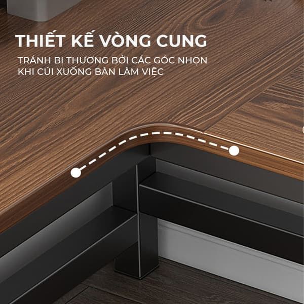 Bàn Làm Việc Chữ L - Nội Thất IGA - GM126