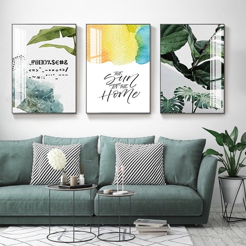 Bộ tranh 3 bức ghép hình chữ nhật kt 40*60*3 - GD-A