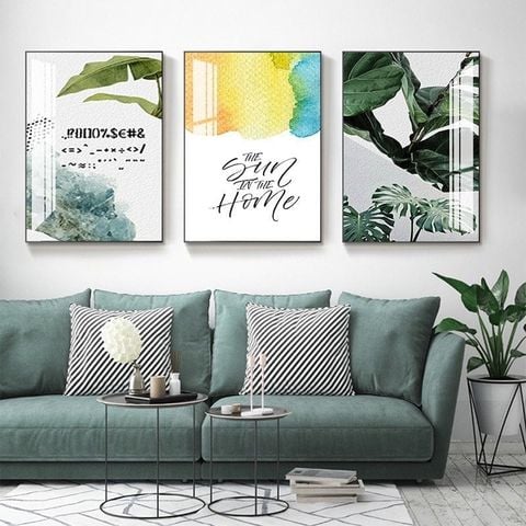 Bộ tranh 3 bức ghép hình chữ nhật kt 40*60*3 - GD-A