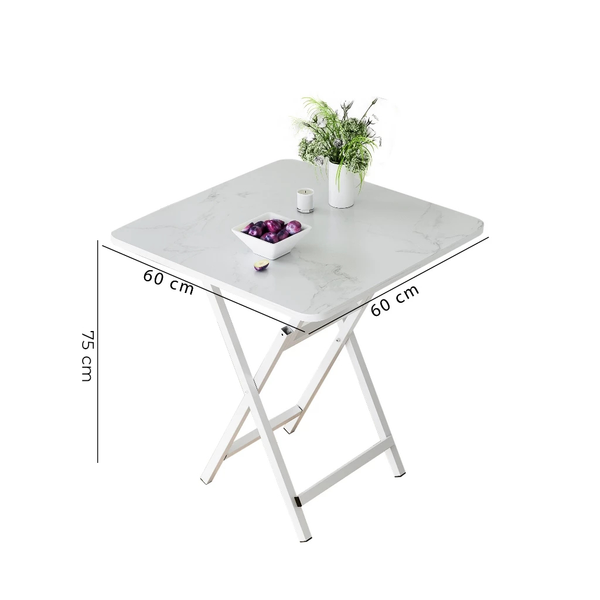 Bàn Ăn Thông Minh MDF Chân Sắt Gấp Gọn Tiện Lợi, Hiện Đại GAPI - GM125