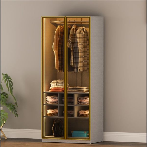 Tủ quần áo cánh kính có LED - GP287