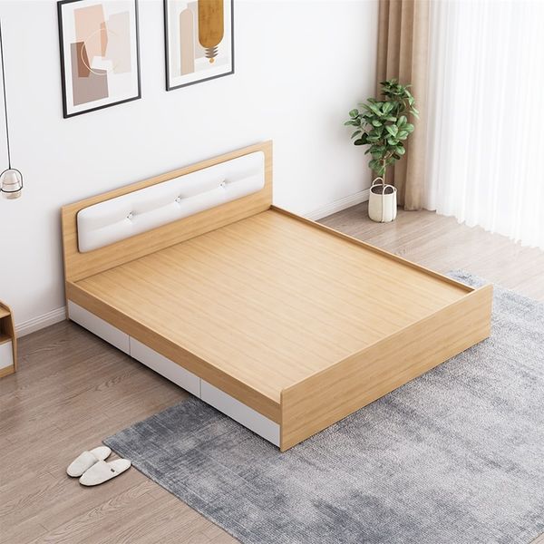 Giường Ngủ, Giường Đơn, Giường Bệt Gỗ MDF Có Ngăn Kéo Để Đồ Tiện Lợi, Hiện Đại GAPI - GP239