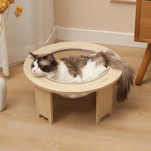 Ổ Mèo D37 Chất Liệu Gỗ, Thoáng Khí, Thư Giãn Tối Đa IGA - GU4