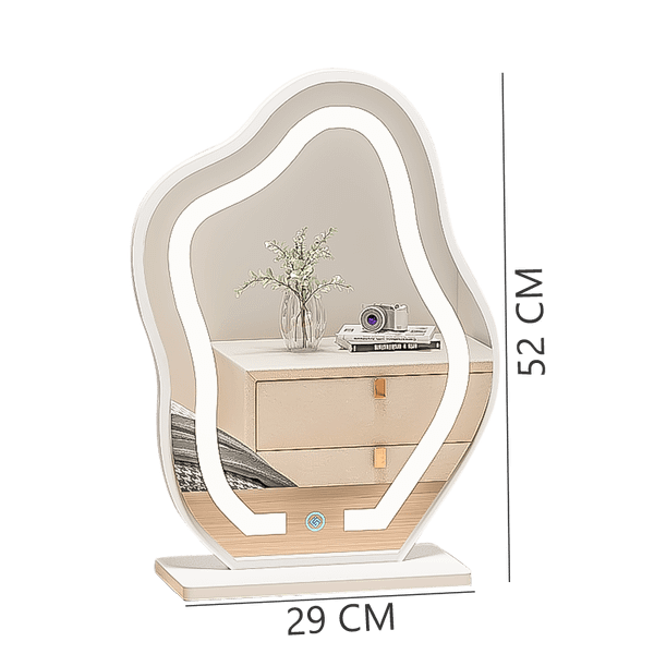 Gương Bàn Trang Điểm Nhỏ Gọn Hình Đám Mây có Cảm Ứng LED Hiện Đại GAPI - GP294