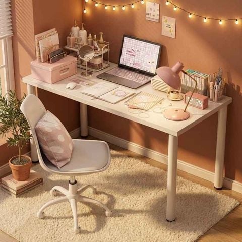 Bàn Làm Việc Bền Bỉ, Gọn Nhẹ, Chân Sắt Hot Hit Bán Chạy - Nội Thất IGA - GM62