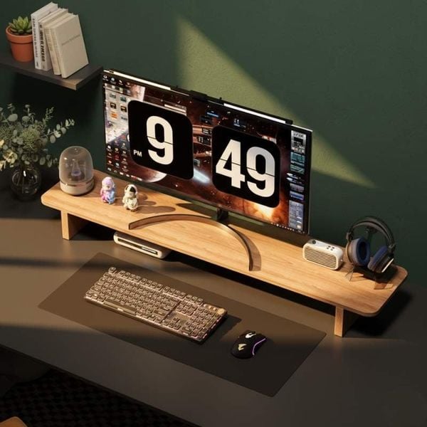 Kệ Gỗ Để Màn Hình Máy Tính Nhỏ Gọn Tiện Dụng - Nội Thất IGA - GA28