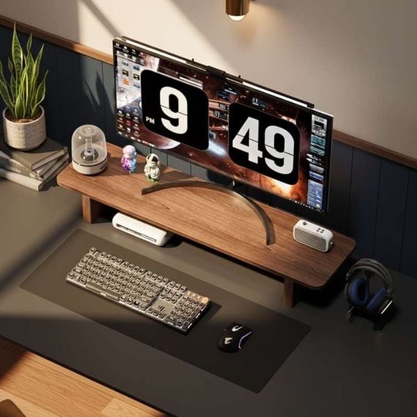Kệ Gỗ Để Màn Hình Máy Tính Nhỏ Gọn Tiện Dụng - Nội Thất IGA - GA28