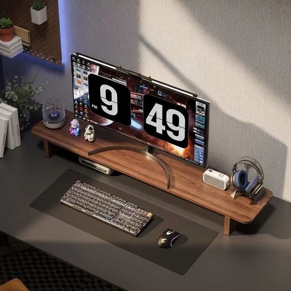 Kệ Gỗ Để Màn Hình Máy Tính Nhỏ Gọn Tiện Dụng - Nội Thất IGA - GA28