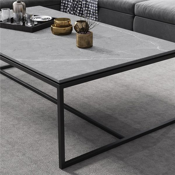 Bàn Trà Phòng Khách Vân Đá Phong Cách Bắc Âu - GM150