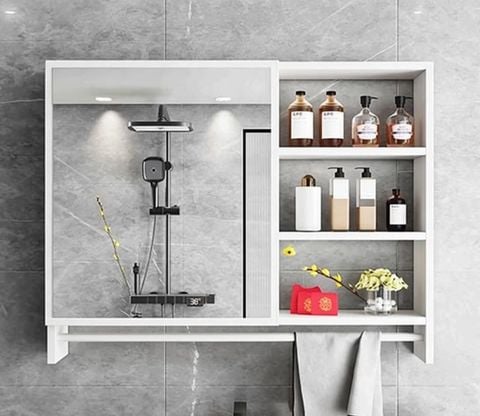 Tủ Kệ Phòng Tắm Full Trắng - GM207A.11