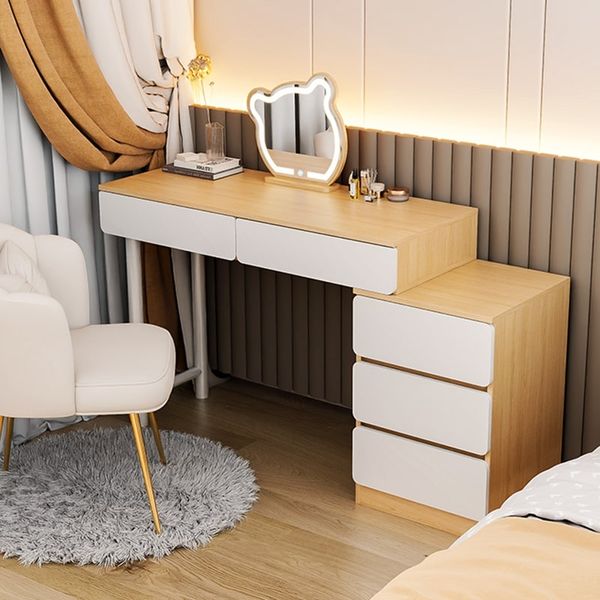 Bàn Trang Điểm Chân Sắt Full Trắng Đa Năng GAPI - GM142 (KHÔNG KÈM GƯƠNG)