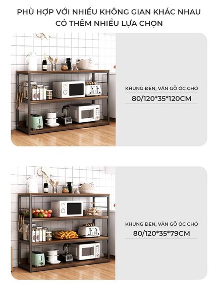 Kệ Bếp Đa Năng Thông Minh Nhiều Tầng Tiện Lợi, Hiện Đại GAPI - GM136