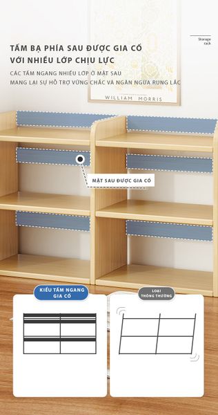 Kệ Sách Gỗ Đa Năng Đa Tầng GAPI - GA37