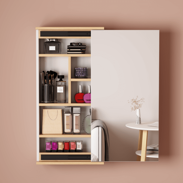 Kệ Để Đồ Treo Tường Kèm Gương Hiện Đại, Sang Trọng GAPI - GP290