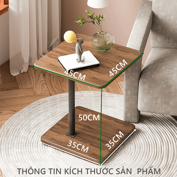 Bàn Trà Sofa Phòng Khách Gỗ MDF với 2 Tầng Đa Năng, Hiện Đại GAPI - GM88