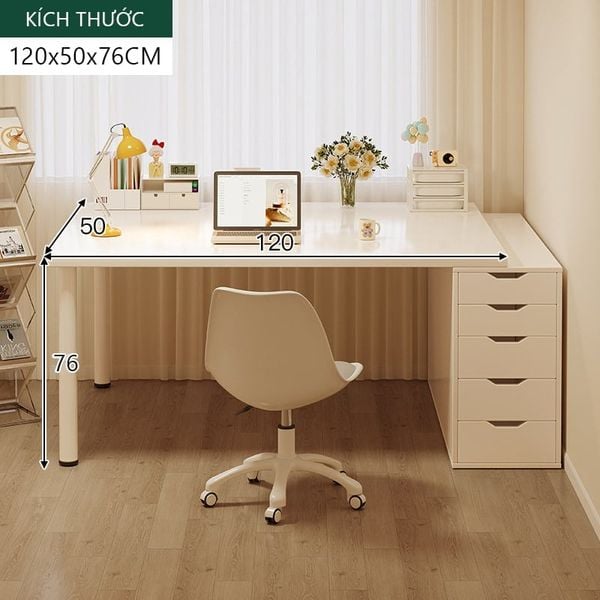 Bàn Làm Việc Tích Hợp Tủ 5 Ngăn - Nội Thất IGA - GM123