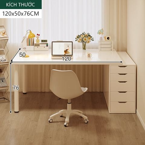 Bàn Làm Việc Tích Hợp Tủ 5 Ngăn - Nội Thất IGA - GM123