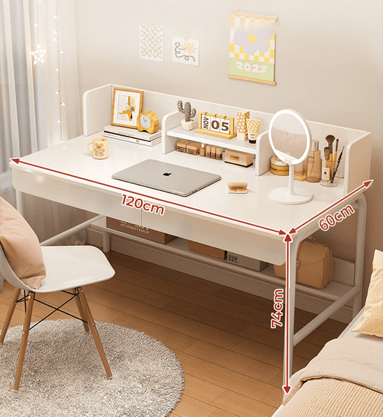 Bàn Làm Việc Có Ngăn Kéo Tích Hợp Kệ Sách Đa Năng Gỗ MDF GAPI - GM162