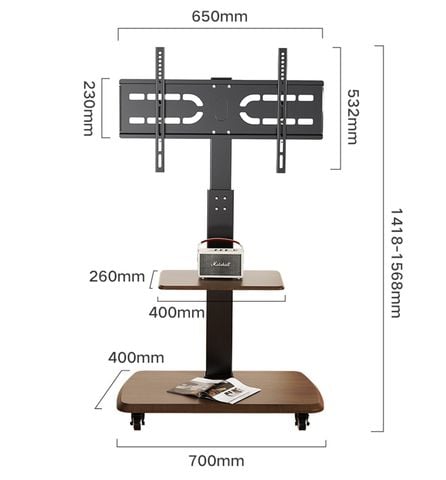 Kệ Treo Tivi Di Động Cao Cấp - GM173