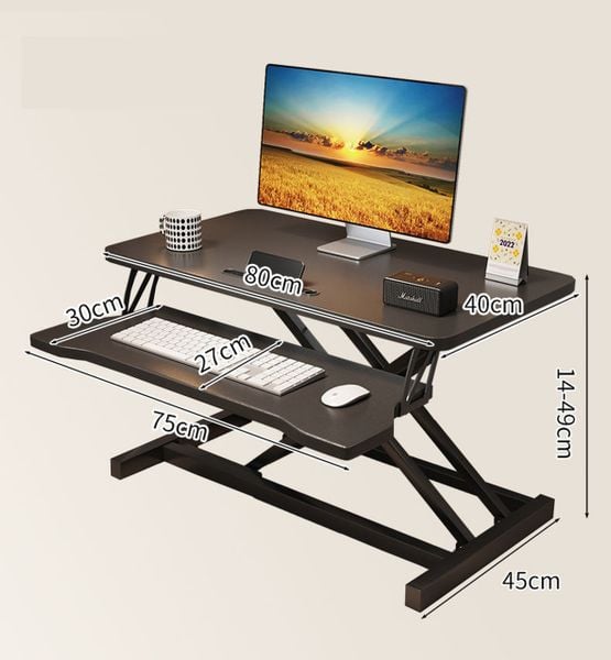 Bàn Nâng Hạ 2 Tầng Tiện Lợi Cho Góc Làm Việc - GN72