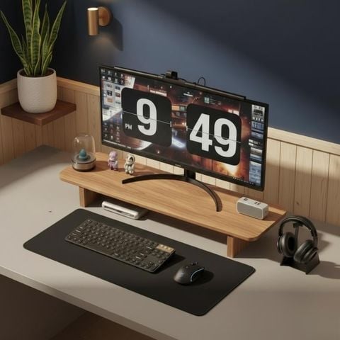 Kệ Gỗ Để Màn Hình Máy Tính Nhỏ Gọn Tiện Dụng - Nội Thất IGA - GA28