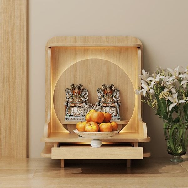 Bàn Thờ Thần Tài Vân Gỗ Cao Cấp GAPI - GP337