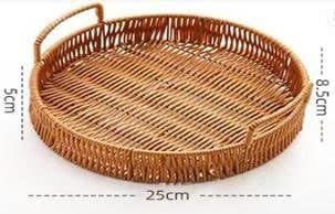 Khay hình tròn để bàn có tay cầm 28x5 PR05