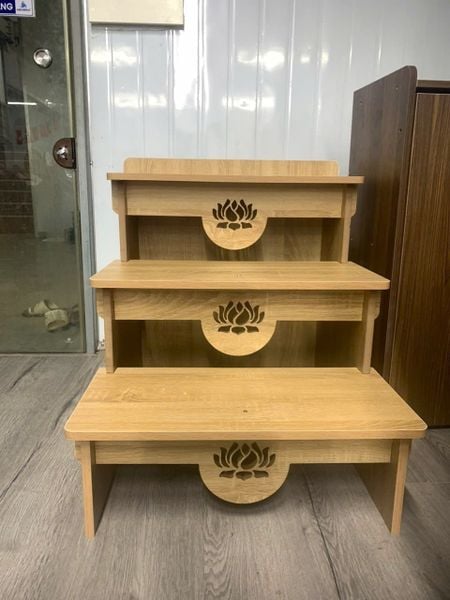 Bàn thờ tam cấp màu vân gỗ GP419.03