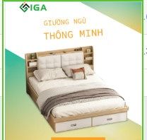 Giường ngủ thông minh GAPI - GP235 / GP235A (Tặng kèm kệ đầu giường)