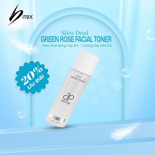  Nước Hoa Hồng Cấp Ẩm & Căng Bóng Da Bitox Pharma 