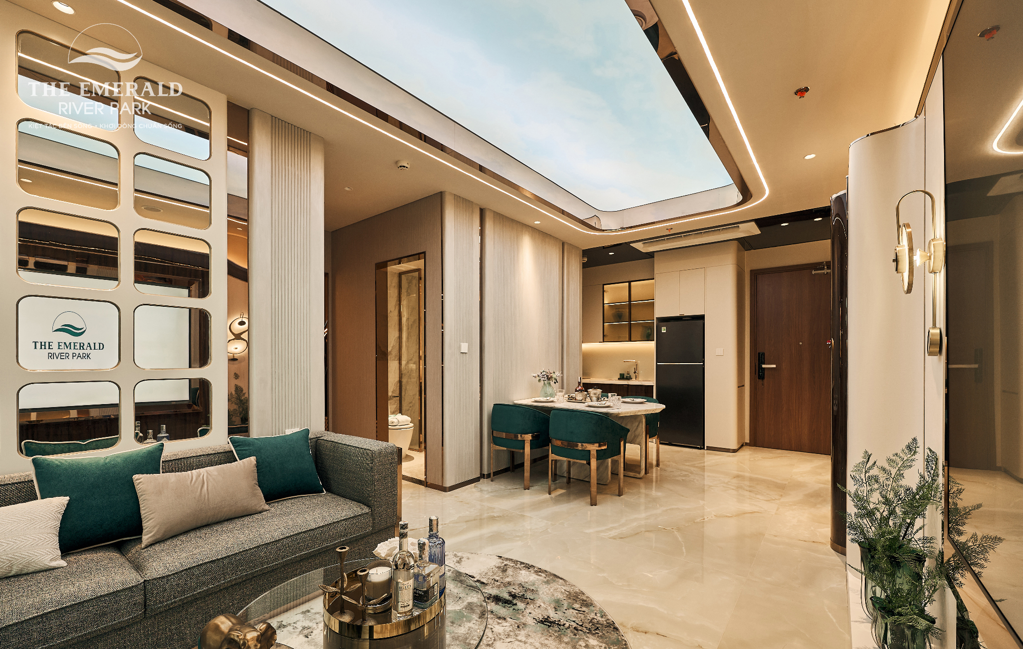  CĂN HỘ MẪU EMERALD 2PN – THE EMERALD BOULEVARD 