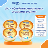  Combo 2 Lốc Bánh Flan Lothamilk Caramel 50g 