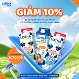  Combo 5 Sữa Tươi Thanh Trùng Lothamilk Hộp 946ML 