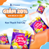  Túi Kẹo Thạch Trái Cây Lothamilk 140g (10 Gói x 14g) - Ngon, Dai Giòn, Tốt Cho Sức Khỏe 