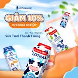  Sữa Tươi Thanh Trùng Lothamilk hộp 1L 