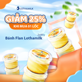  Lốc Bánh flan Lothamilk vị caramel 80gx2 
