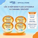  Lốc 4 Hộp Bánh Flan Lothamilk Vị Caramel 50G 