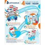  Sữa Chua Uống Thanh Trùng Lothamilk Có Đường Chai 250ml 