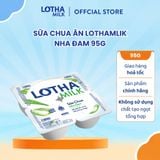  Combo 4 Lốc Sữa Chua Ăn Lothamilk 95G 
