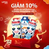  Combo 8 Sữa Tươi Thanh Trùng Lothamilk hộp 1L 