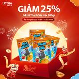  Combo 4 Thạch Sữa Lothamilk túi mix vị 300g 