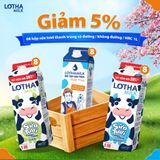  Combo 8 Sữa Tươi Thanh Trùng Lothamilk hộp 1L 