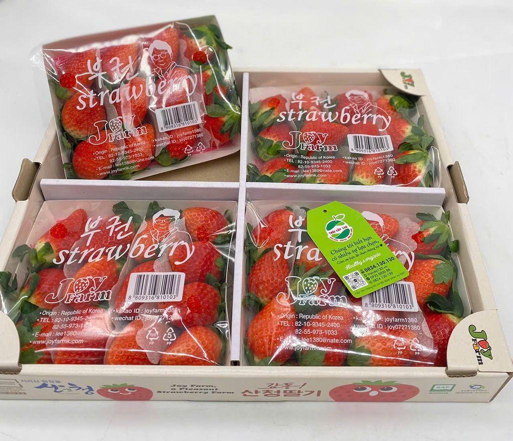 Dâu Tây Hàn Quốc JOYFARM hộp 330gr