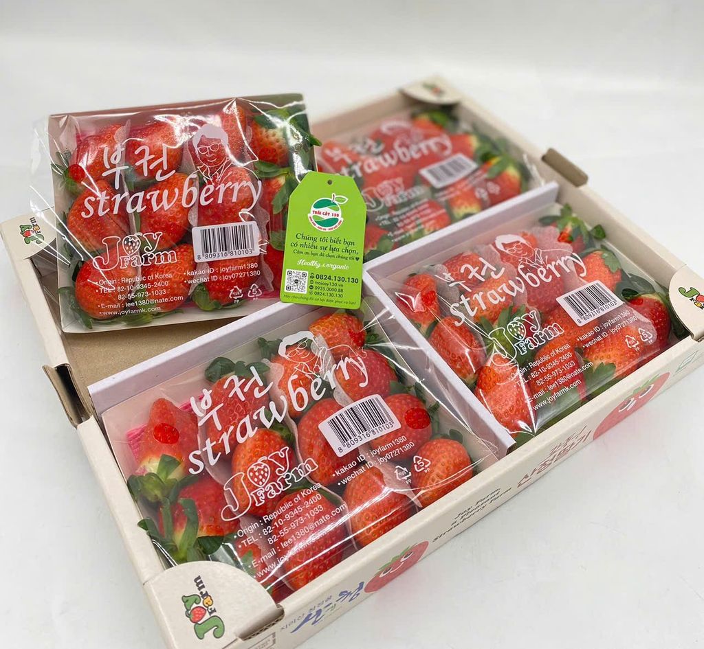 Dâu Tây Hàn Quốc JOYFARM hộp 330gr